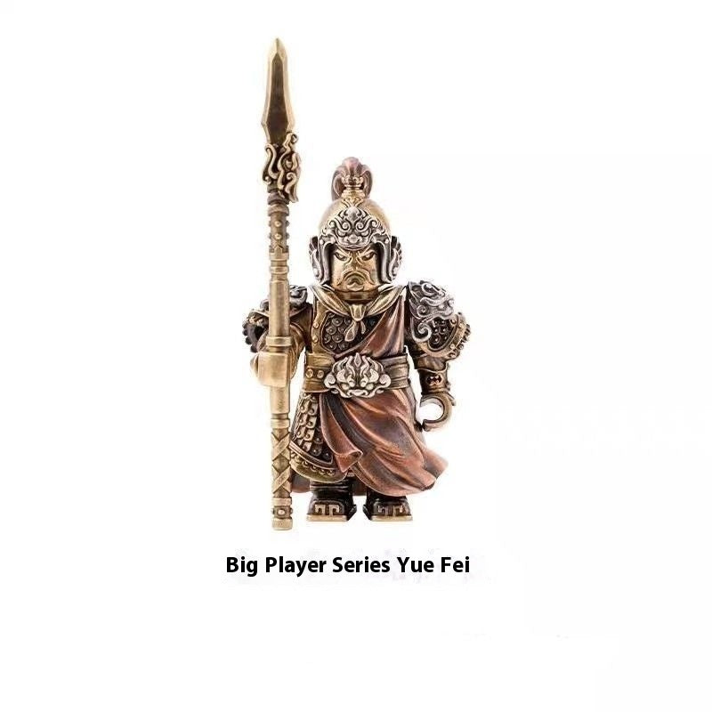 Yue Fei Ornaments Poignées de laiton Ornaments nationaux