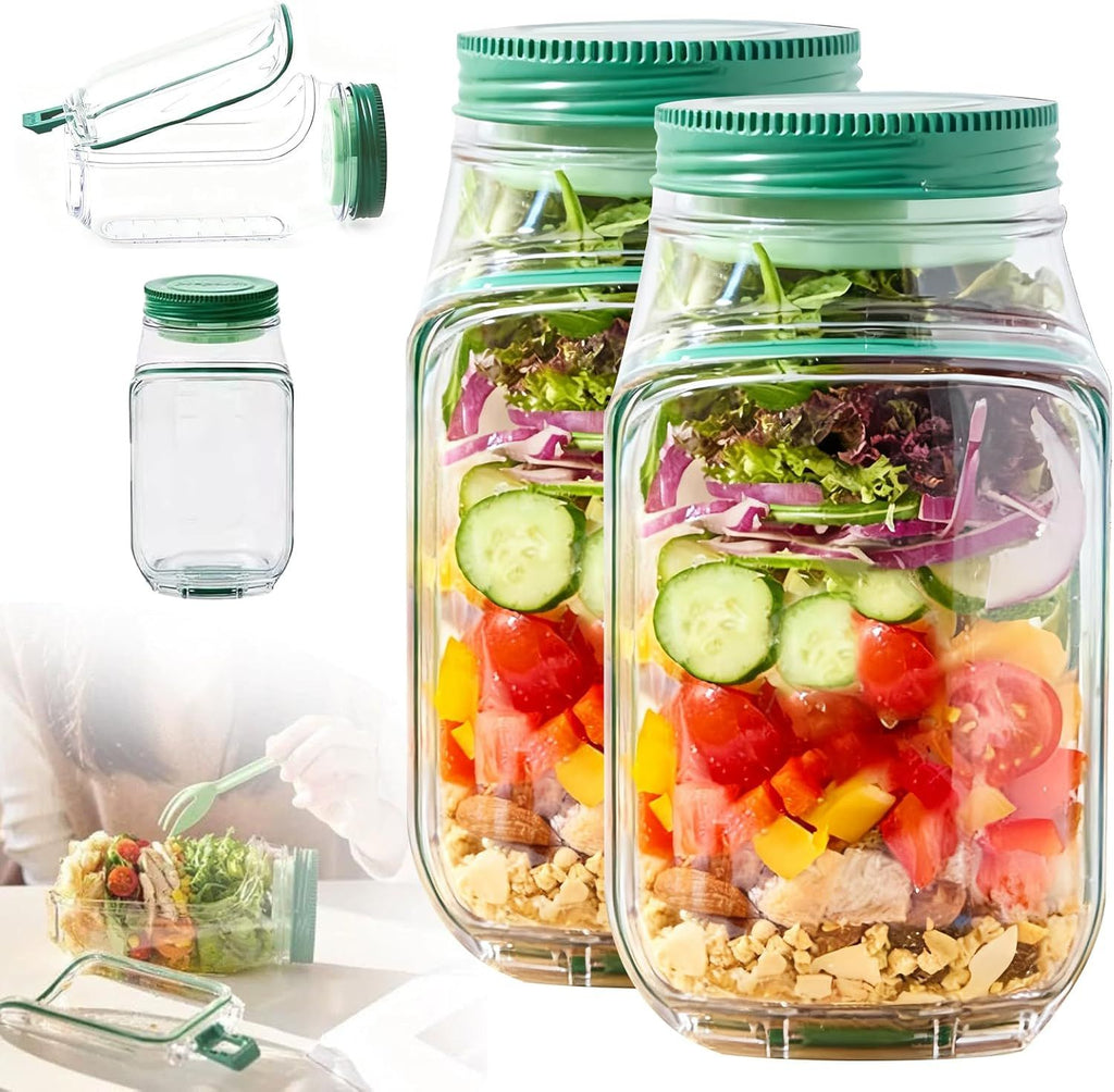 Conteneur de salade avec ouverture latérale