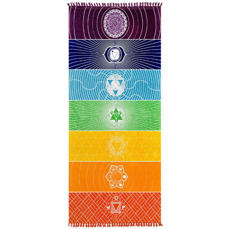 Bohemia Inde Mandala Blanket Beach Tapis de yoga
