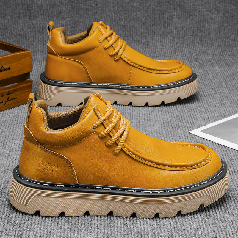 Chaussures de skate polyvalentes de printemps pour hommes mi-haut occasionnel
