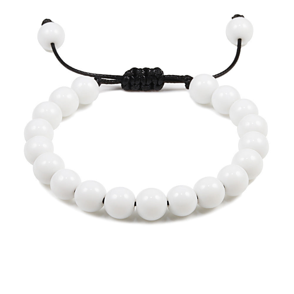 Bracelet tressé pierre naturelle vente chaude