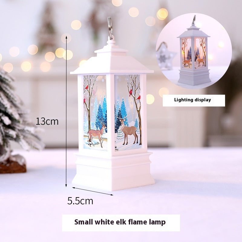 Lampe à huile portable de Noël Santa Claus LED lumières de nuit Batterie alimentée intérieur extérieur Ha