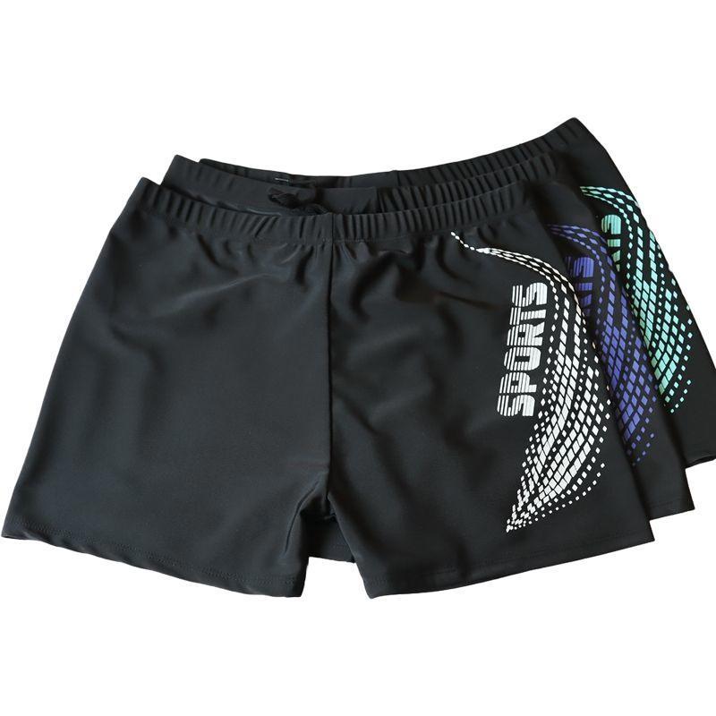 Trunks de bain imprimés de taille plus large pour hommes