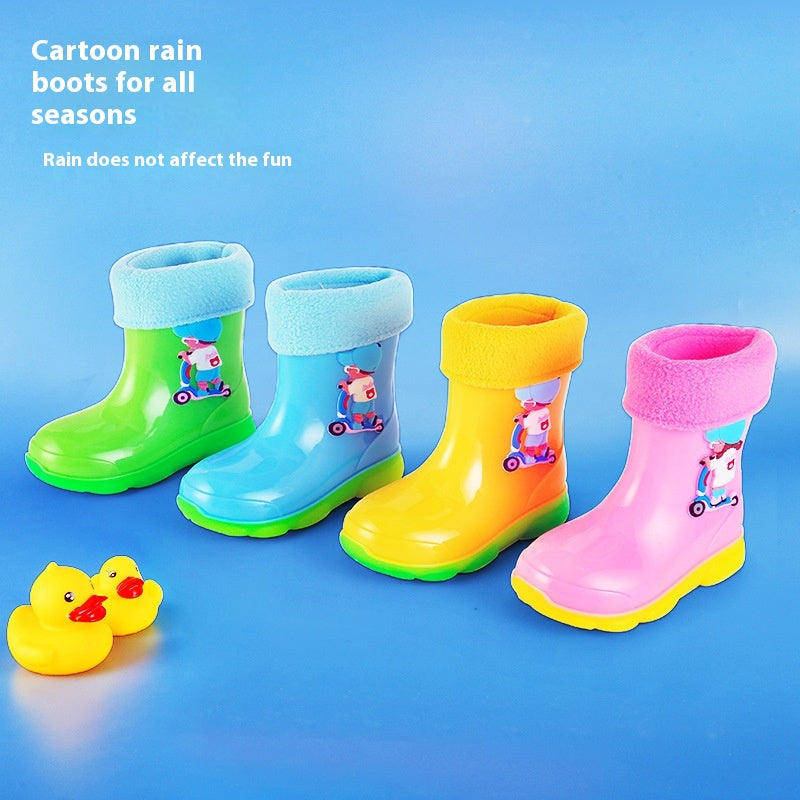 Bottes de pluie détachables antidérapantes