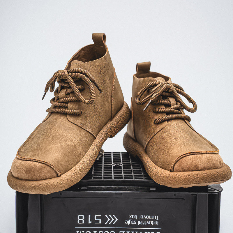Bottes de travail pour hommes de mode rétro plus grande taille