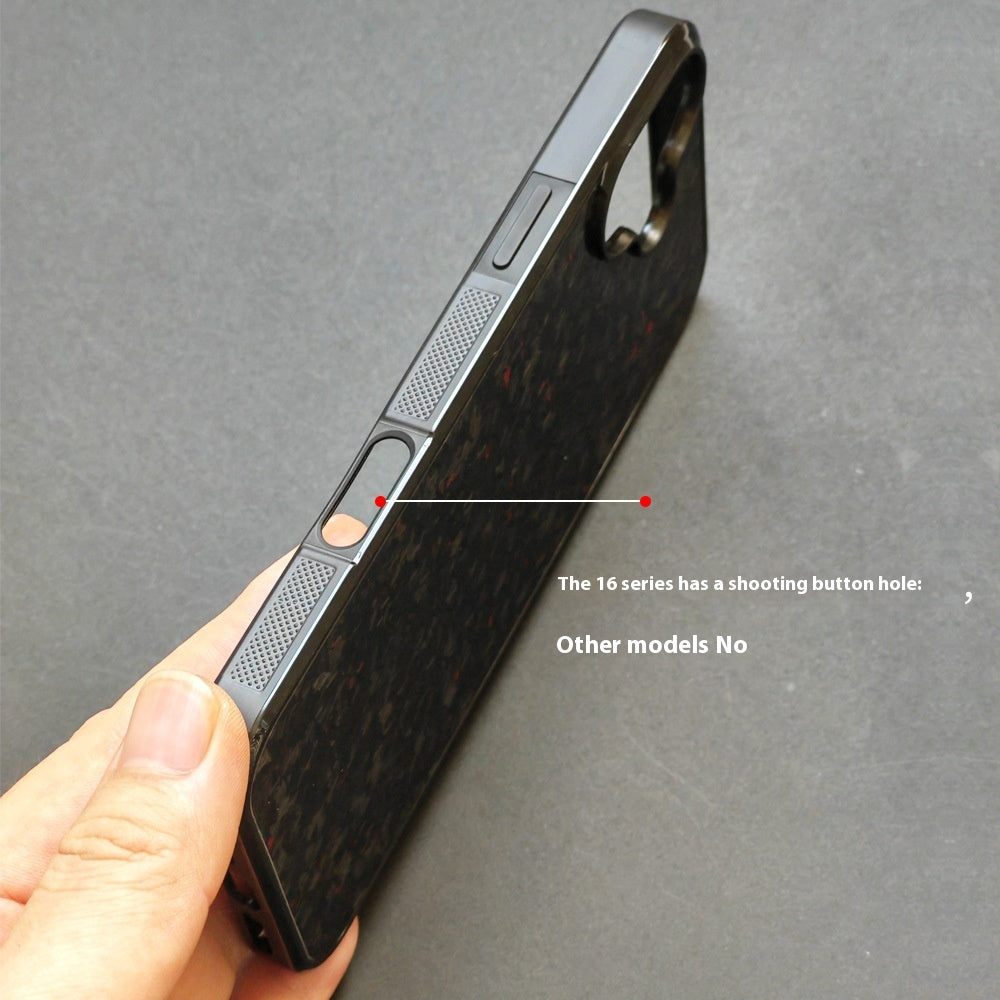 Coque de téléphone en fibre de carbone forgée résistant à la chute