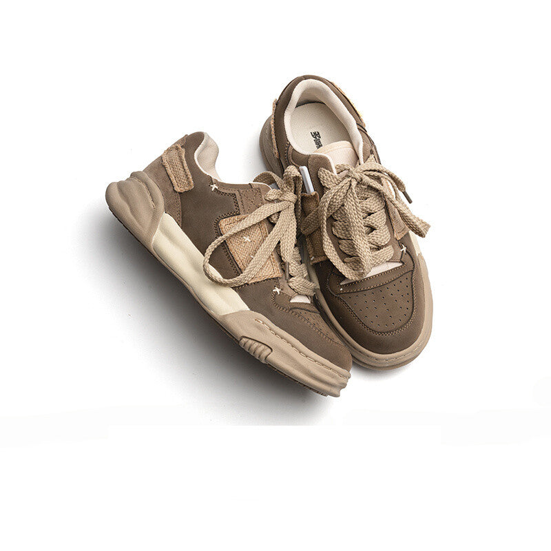 Chaussures vintage en cuir polyvalent pour hommes