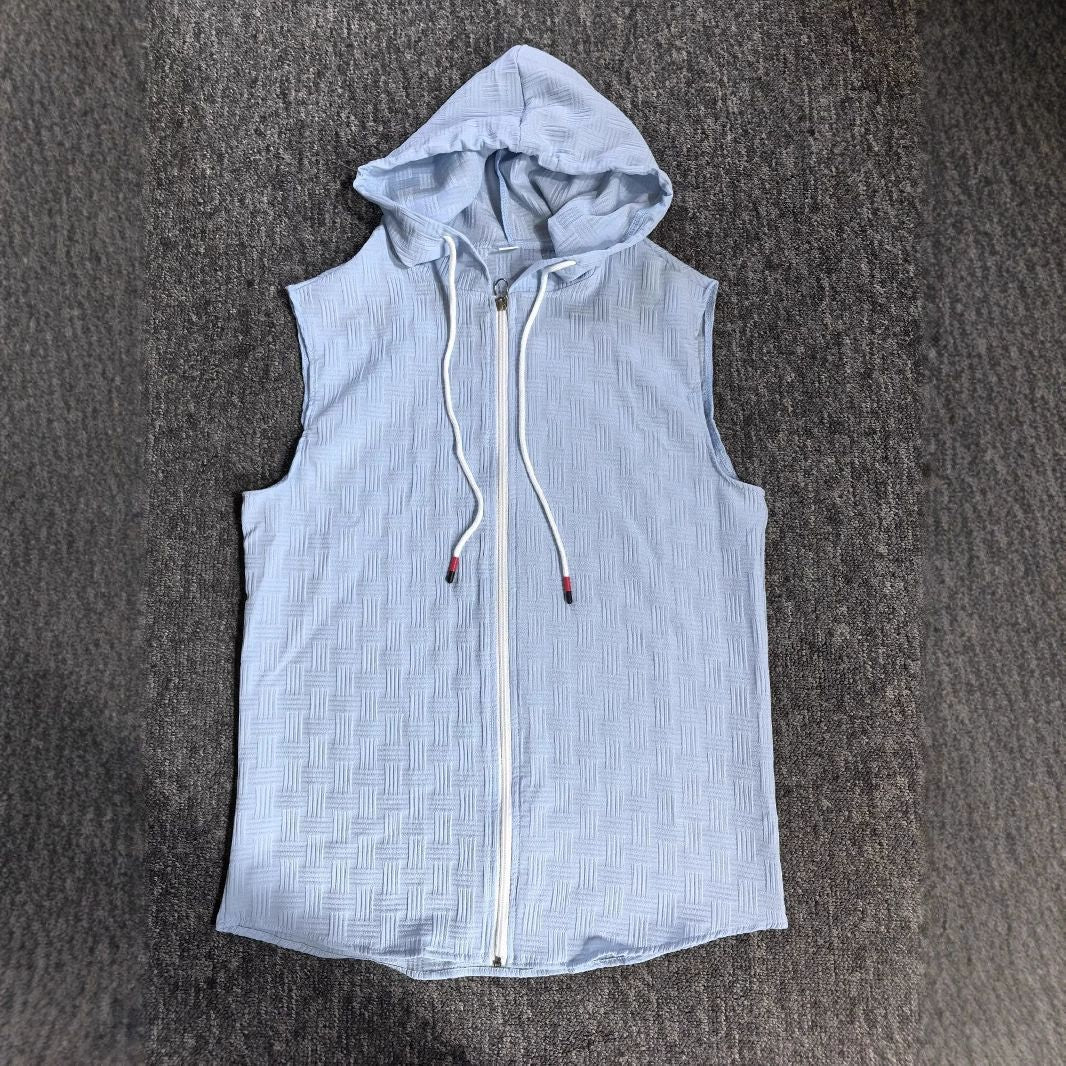 Cardigan zippé sans manches élégant pour hommes