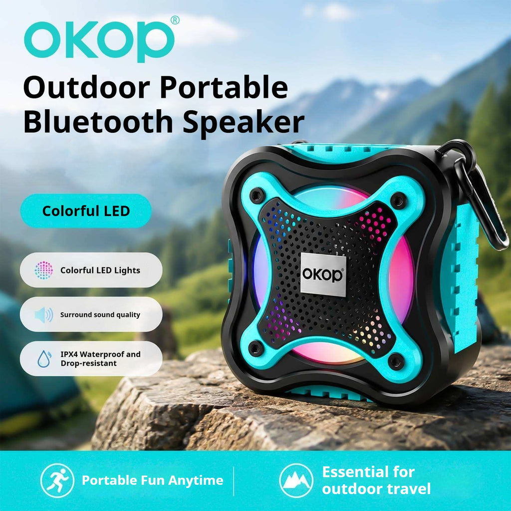 KP-868 Haut-parleur Bluetooth sans fil vendu à chaud doté d'un éclairage RGB à poignée portable