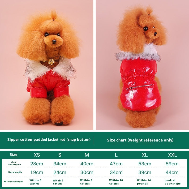Chaud Pet Automne et hiver épaississant Puppy Down Veste