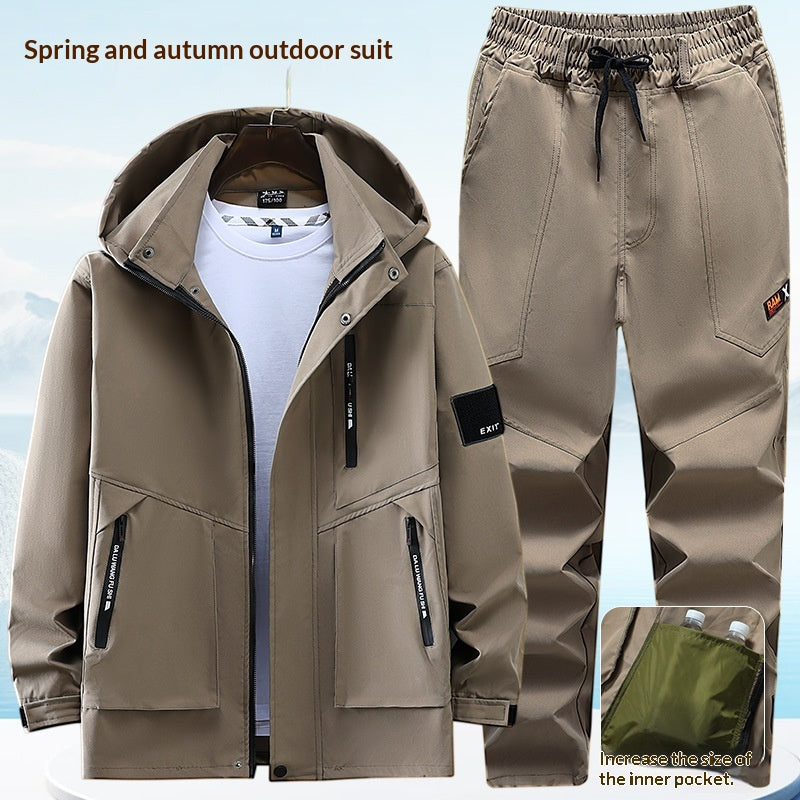 Ensemble de vestes d'alpinisme extérieur anti-vent pour hommes