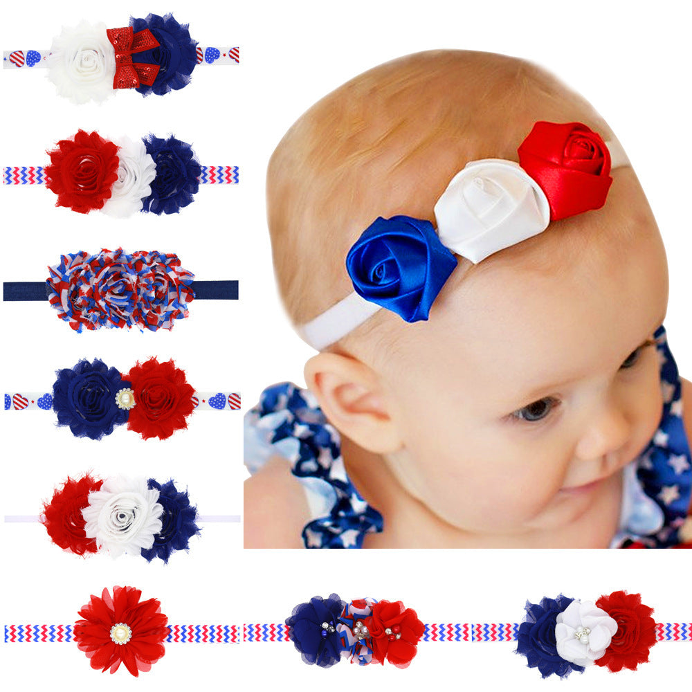 Bandeau de Rose rayée pour enfants