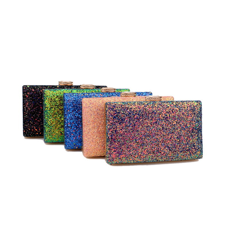 Sac d'embrayage pour dames à paillettes