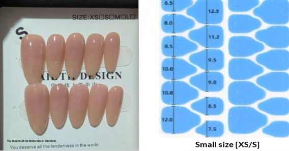 Handmade natural Ombre Nails