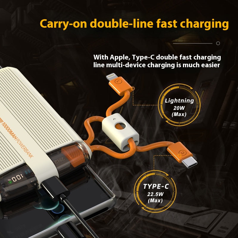 Avec câble Power Bank 225W Super Fast Charge Source d'alimentation portable