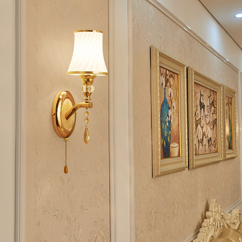 Lampadaire mural européen Salle de siège Cadre Chambre Murale Tête de lit
