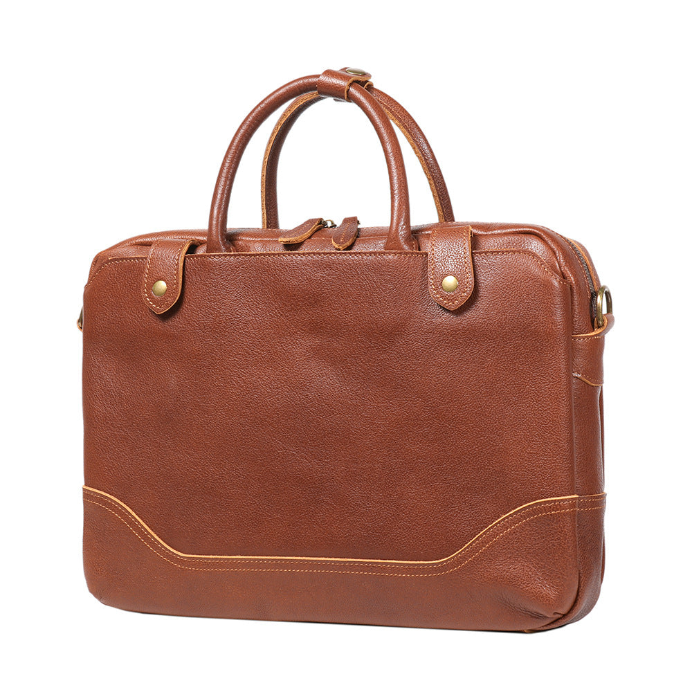 Sac à main en cuir véritable pour hommes Sac à main en cuir végétalisé