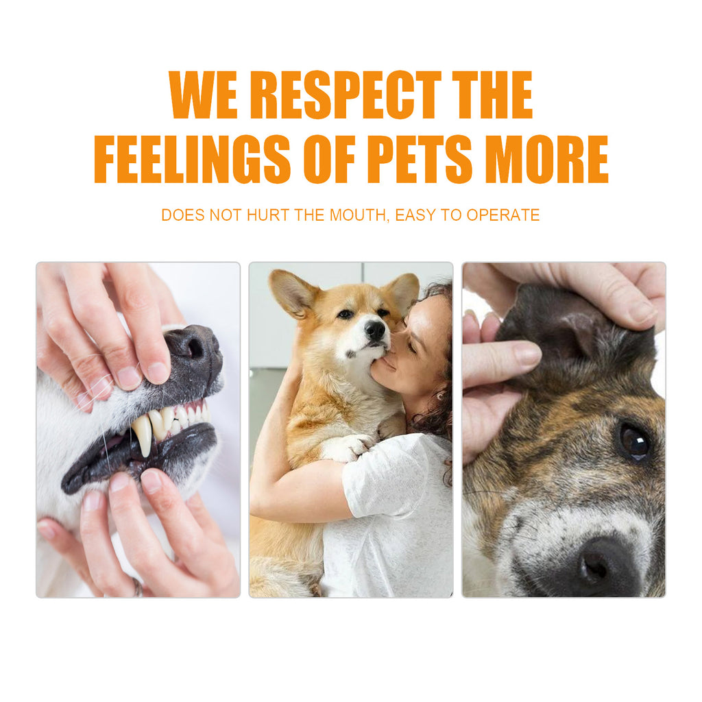 50Pcs Pet Cleaning Finger Wipes