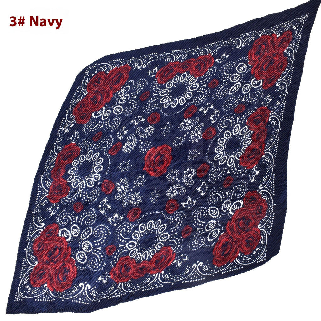 Mode Retro Rose Pattern Grand mouchoir