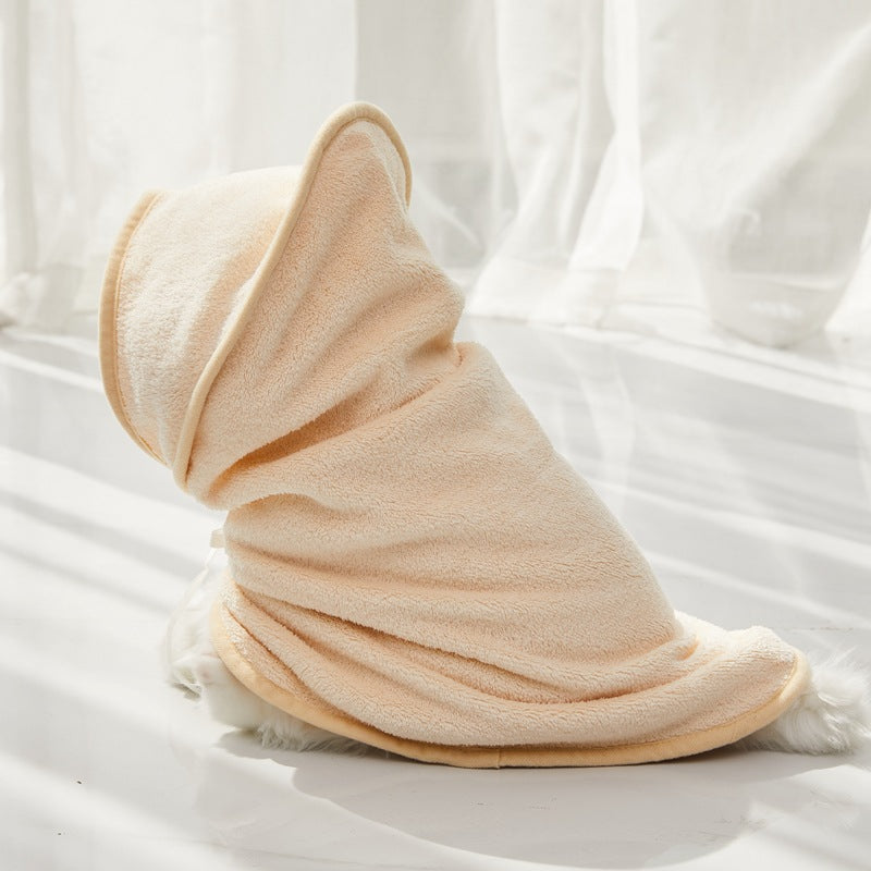 Peigne de bain à séchage rapide pour animaux de compagnie en microfibre