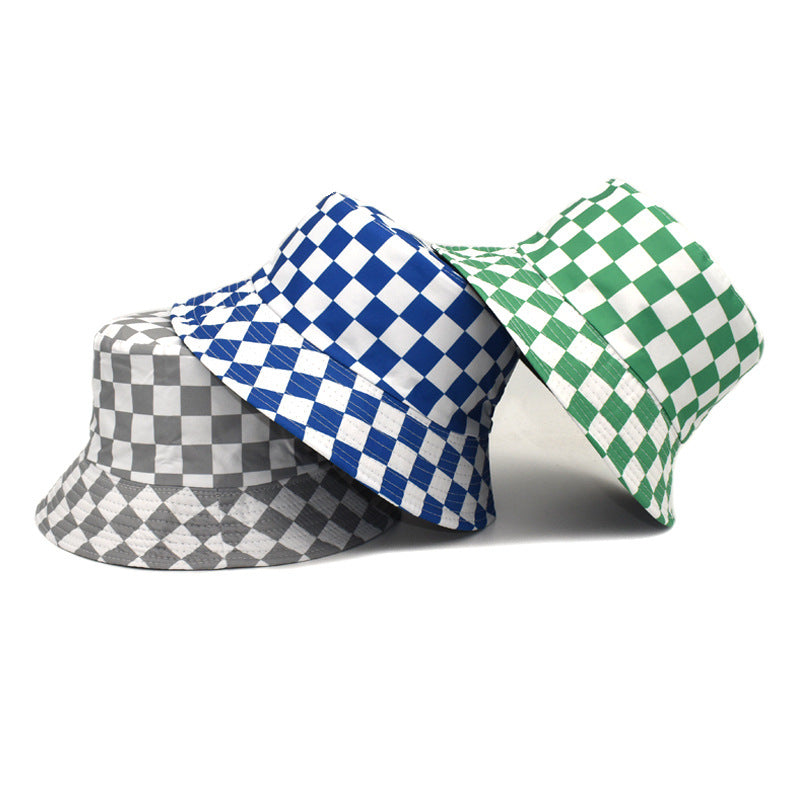 Outdoor Travel Sun Hat Cotton Man Chapeau de seau double face