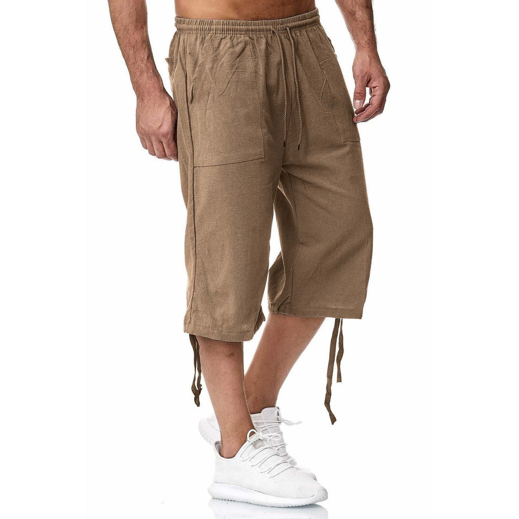 Pantalon de sport casual de coton et de coton d'été Linge de maison croped Casual P