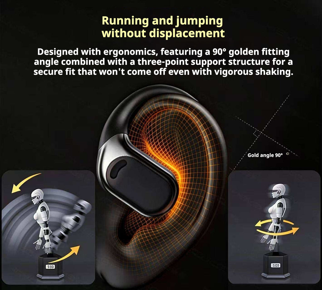KP-214 Modèle sans fil Bluetooth oreille Hook casques OWS Open Ear Design High Fidelity Audi