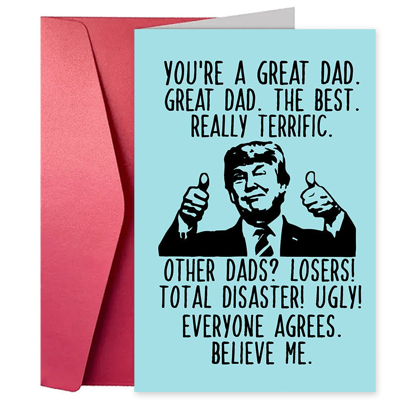 Carte de voeux d'anniversaire Carte de vœux amusante Carte de vœux drôle Texte Cartoon Carte de vœux