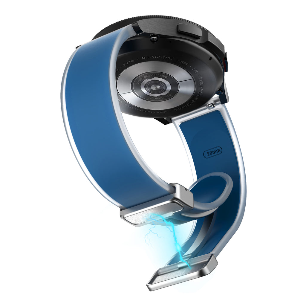 Bracelet en silicone transparent pliant magnétique universel