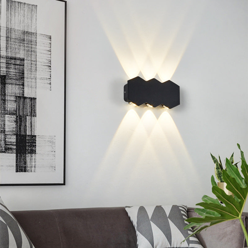 Modern Minimalist Led Wave Shape Corridor Aisle Wall Lampe