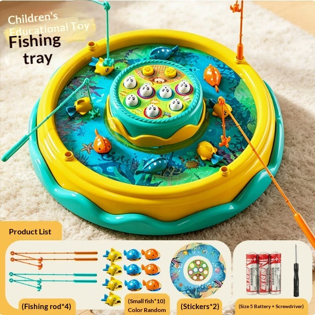 Ensemble de jouets de pêche magnétique électrique