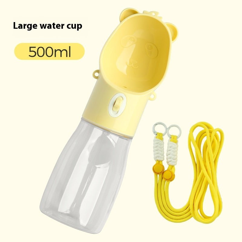 2 en 1 Bouteille d'eau pour chien portable pour petits grands chiens Chat extérieur puppy à l'épreuve des fuites