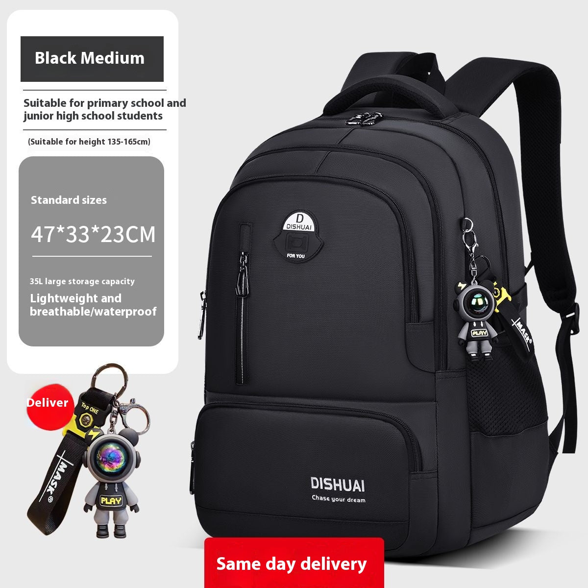 Sac à dos pour garçons grande capacité légère
