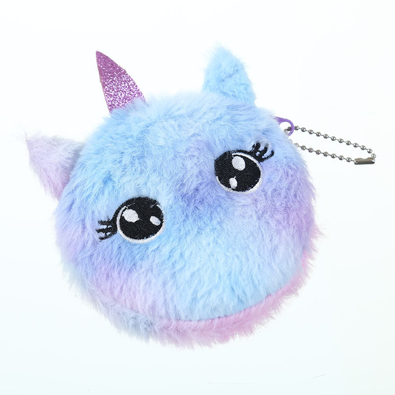 Portefeuille en peluche de chat pour enfants