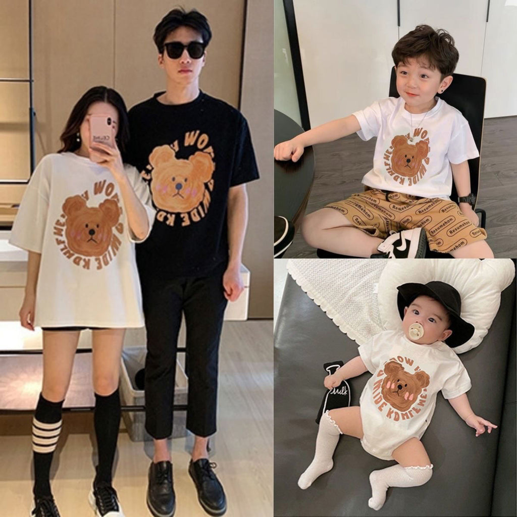 Cotton d'été Pour une famille de trois enfants