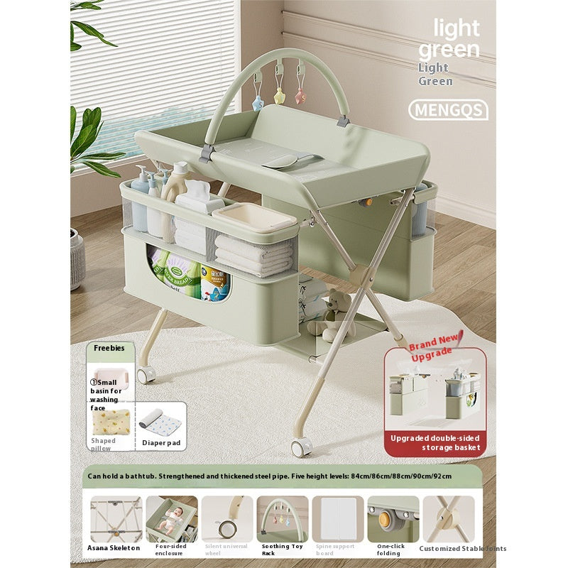 Table multifonctionnelle pliable pour soins aux bébés