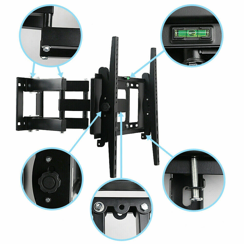 Support mural TV Mont Tilt Swivel LG 32 40 43 50 55 65 80 pouces