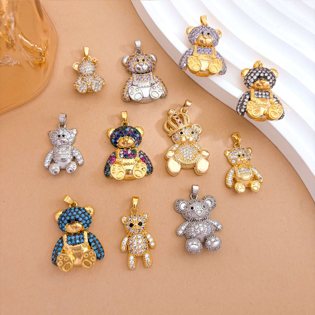 Pendentif et accessoires pour bijoux pour petits ours mignons