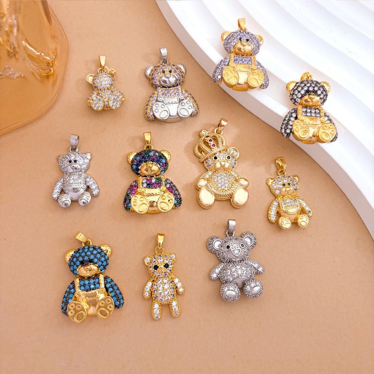 Pendentif et accessoires pour bijoux pour petits ours mignons