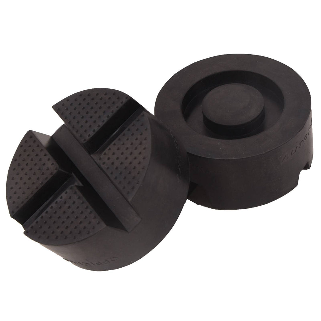 2PCS Universal en caoutchouc de voiture croix à fente Jack Pad Adaptateur garde rail plancher