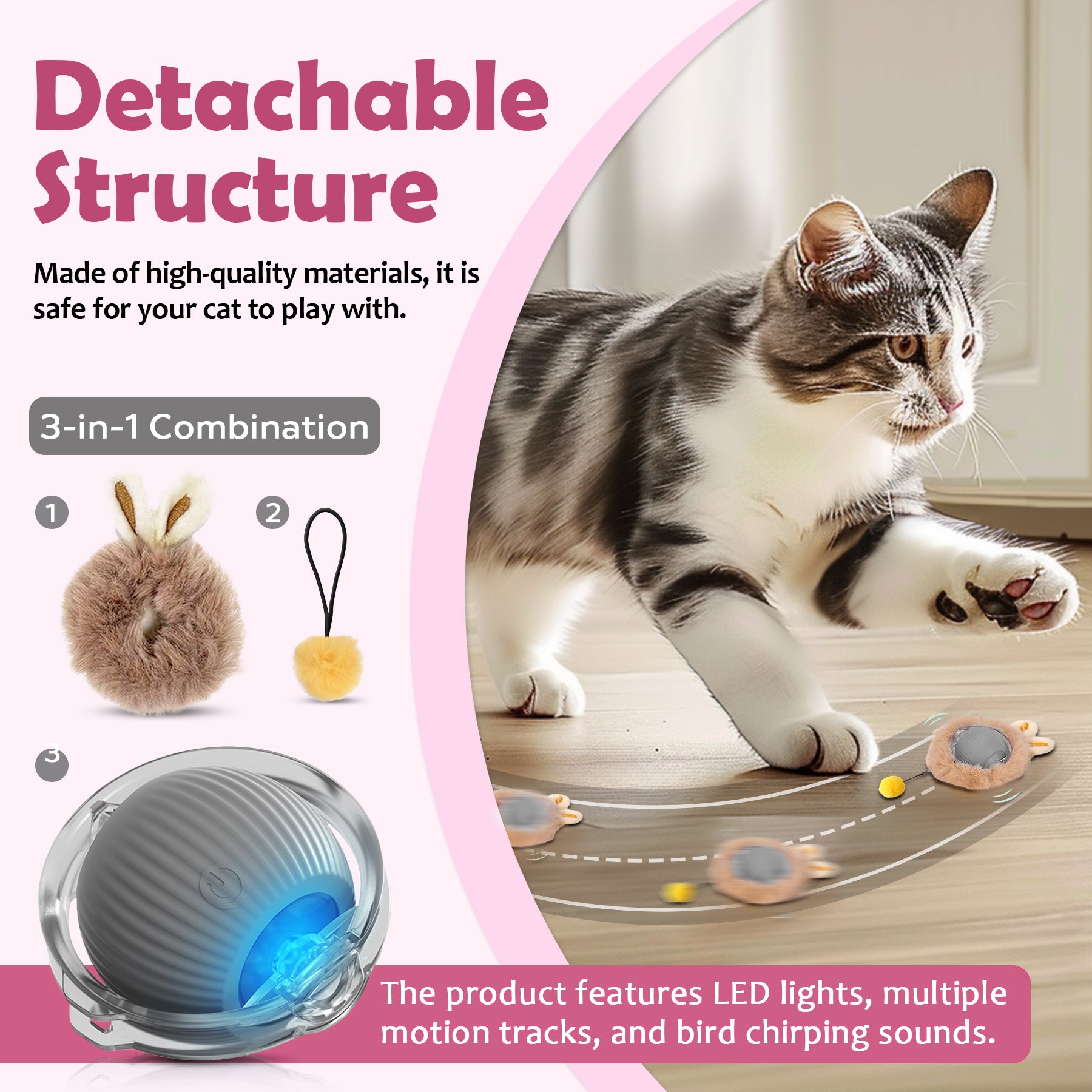 Jouets interactifs Balle pour chats