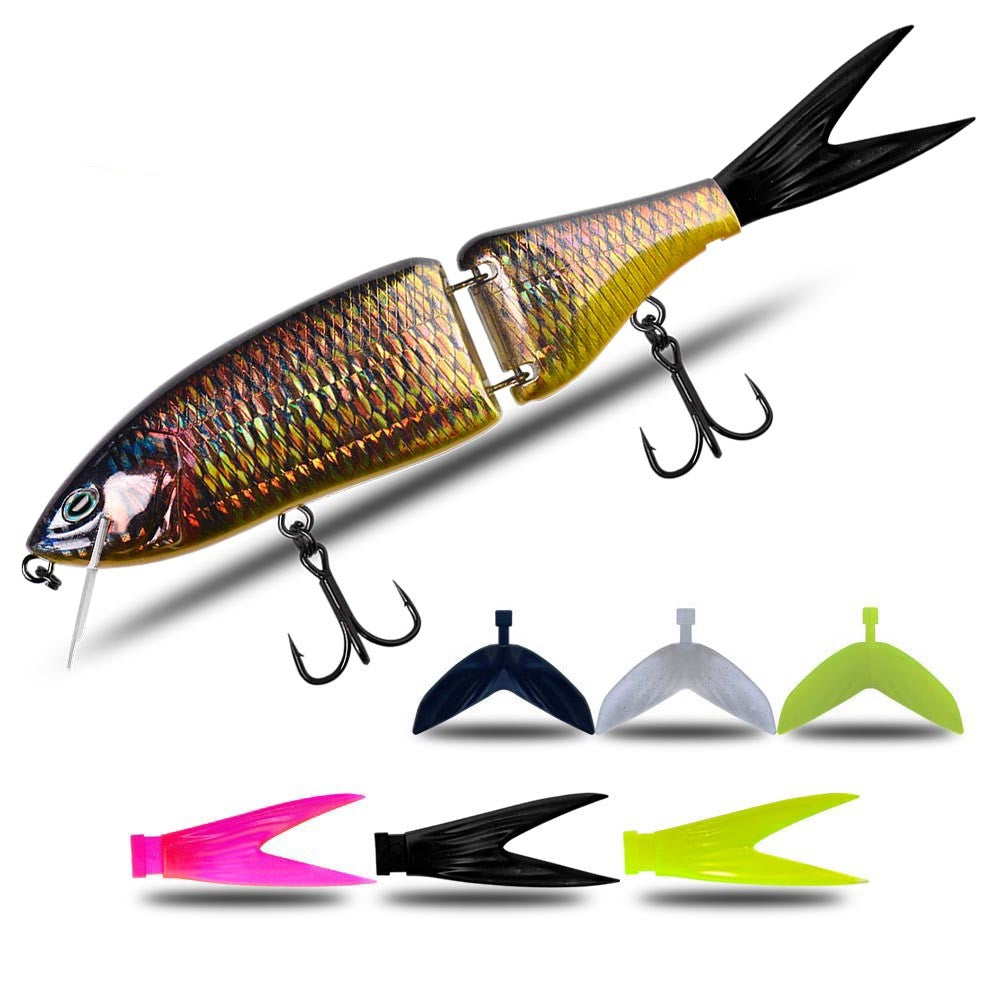 Luya flottant plusieurs sections Baignade Bait Brut Bait Hard Bait Basse Bâton de chien