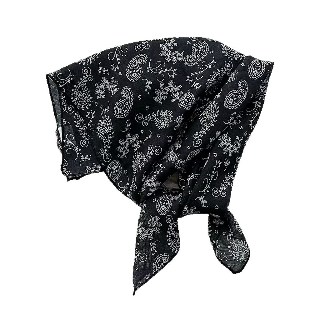 Écharpe carrée en coton et en coton de style coréen pour femmes