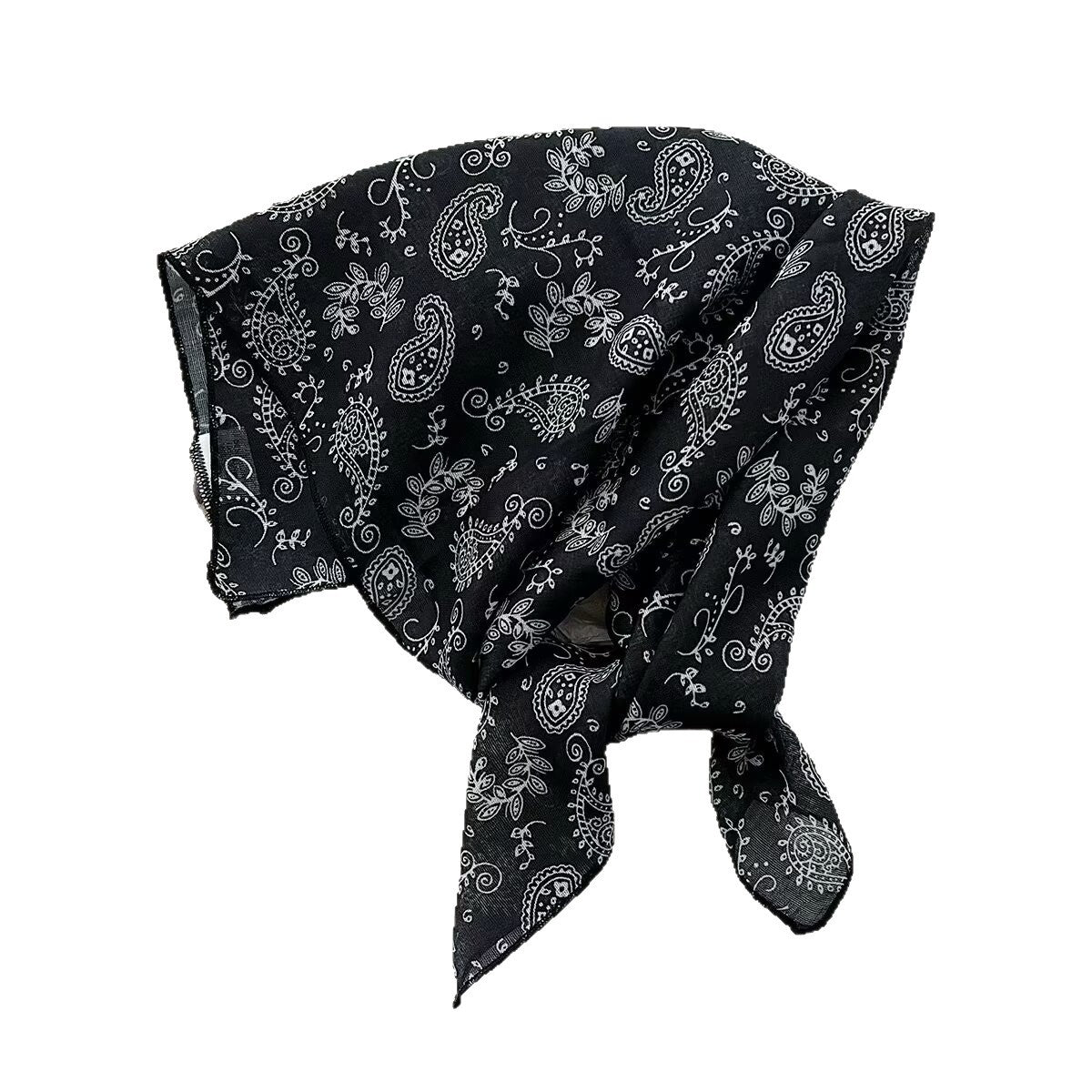 Écharpe carrée en coton et en coton de style coréen pour femmes