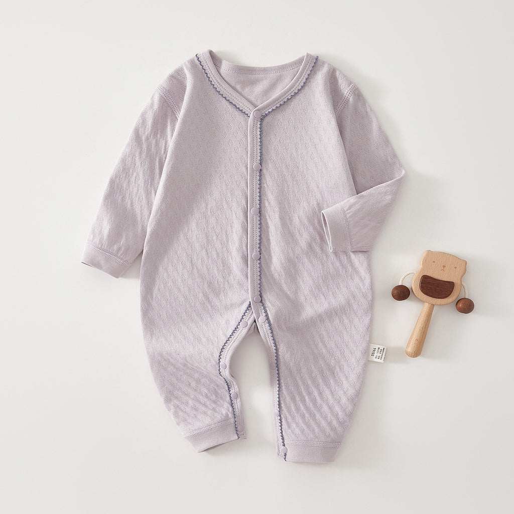 Costume de bébé à manches longues en coton pur