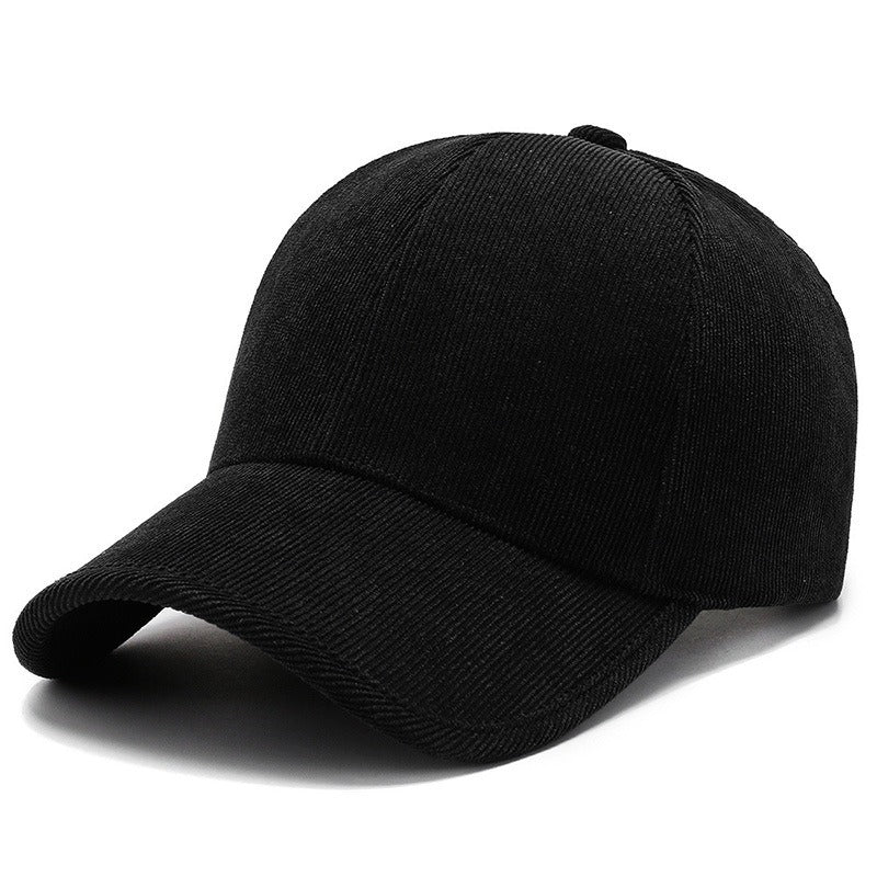 Quatre saisons Corduroy Couleur Casquette de baseball Casual Tous appariements