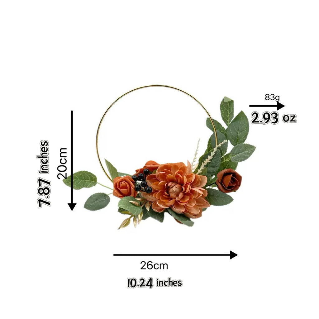 Décor de boucle florale artificielle pour les mariages
