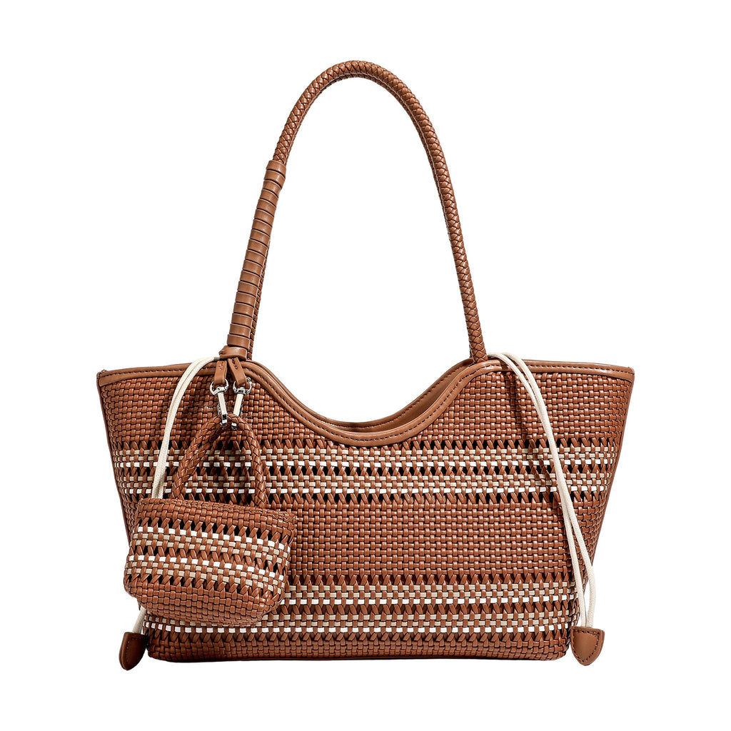 Sac à bandoulière fashionnable Grande capacité de vacances style simple