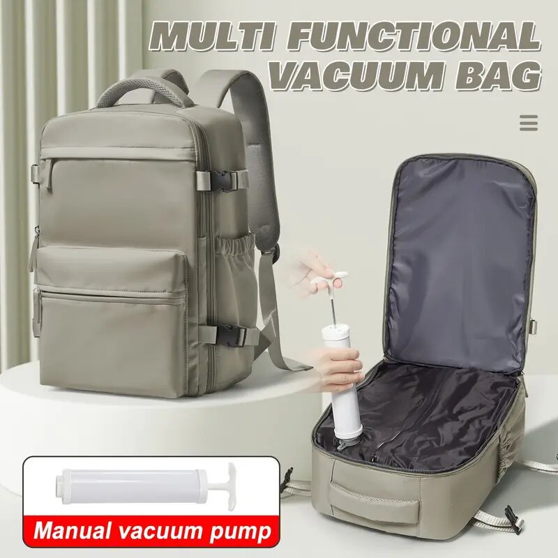 Compression sous vide minimaliste femelle Sac à dos de grande capacité