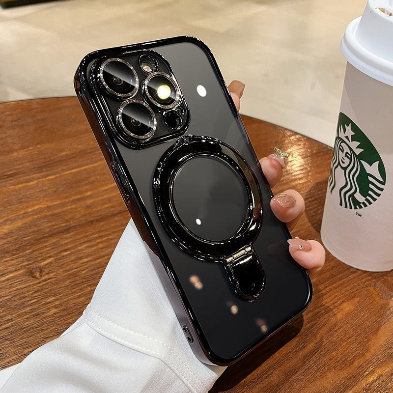 Boîtier de téléphone à aspiration magnétique électroplaqué